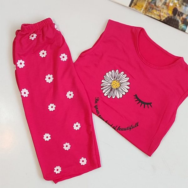 ست تاپ شلوارک بابونه