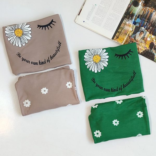 ست تاپ شلوارک بابونه