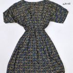پیراهن ساحلی آستین کوتاه طرحدار