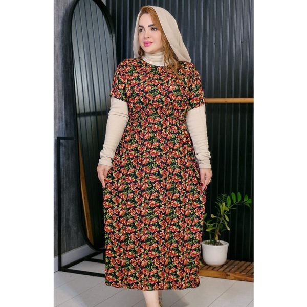 30200385-8-min پیراهن ساحلی آستین کوتاه طرحدار