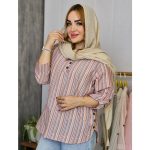 مانتو راه راه جلوبسته - مانتو پاتریس رشت