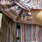 مانتو راه راه جلوبسته