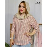 مانتو راه راه جلوبسته