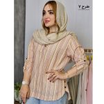 مانتو راه راه جلوبسته