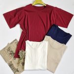 تیشرت بیسیک رنگی نخ پنبه -