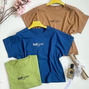 تیشرت کراپ سلف لاو