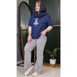 ست تیشرت شلوار نخ پنبه خرگوش توپی - مانتو پاتریس رشت