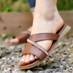 صندل نگینی قهوه ای - مانتو پاتریس رشت