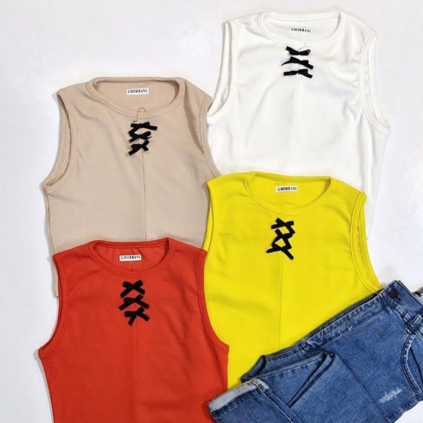 تاپ حلقه ای کراپ بخیه ای