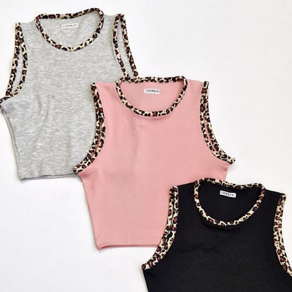 تاپ حلقه ای کراپ نوار پلنگی فانریپ