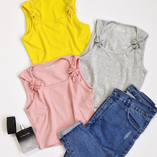 تاپ کراپ بند گلدار - مانتو پاتریس رشت