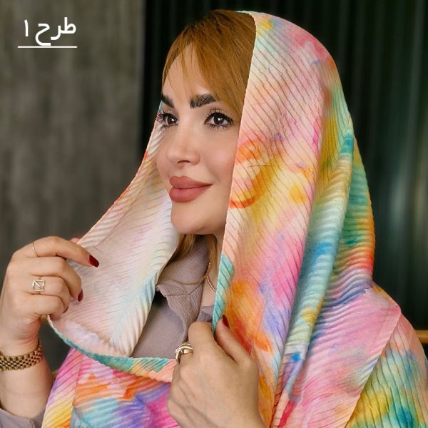 شال پلیسه آبرنگی - مانتو پاتریس رشت