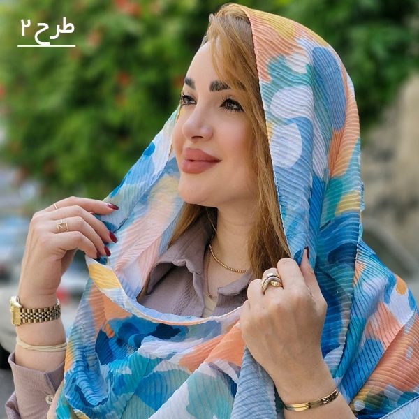 شال پلیسه آبرنگی - مانتو پاتریس رشت