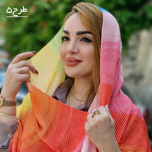 شال پلیسه آبرنگی - مانتو پاتریس رشت