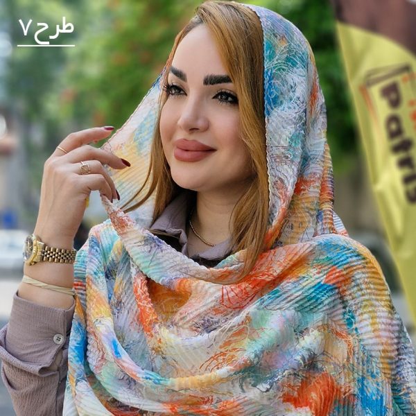 شال پلیسه آبرنگی - مانتو پاتریس رشت