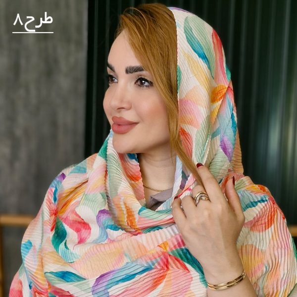 شال پلیسه آبرنگی - مانتو پاتریس رشت