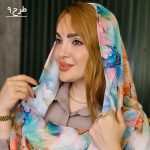 شال پلیسه آبرنگی - مانتو پاتریس رشت