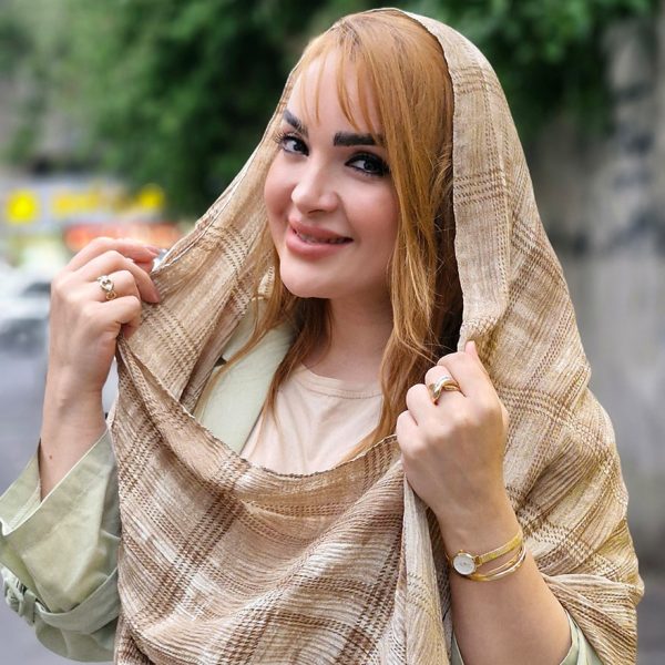 شال کریشه چهارخونه - مانتو پاتریس رشت