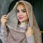 شال توری کرم