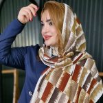 شال کریشه مستطیل رنگی