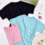 تیشرت بیسیک نخ پنبه رنگی - مانتو پاتریس رشت