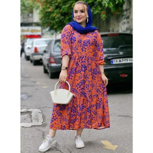 پیراهن گلدار 2 رنگ