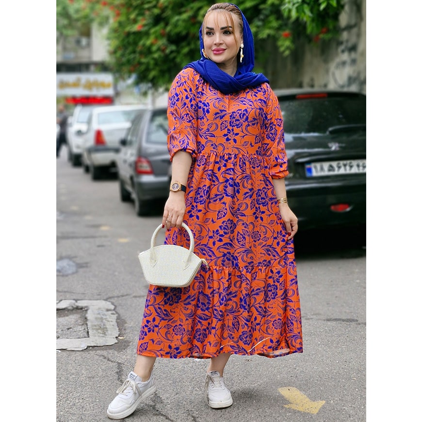 پیراهن گلدار 2 رنگ