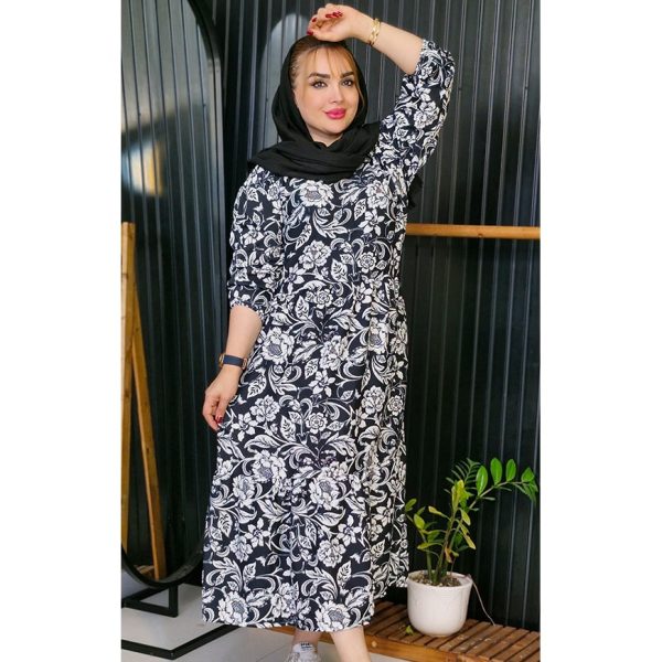 پیراهن گلدار 2 رنگ