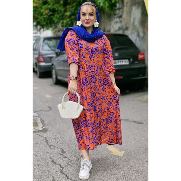 پیراهن گلدار 2 رنگ