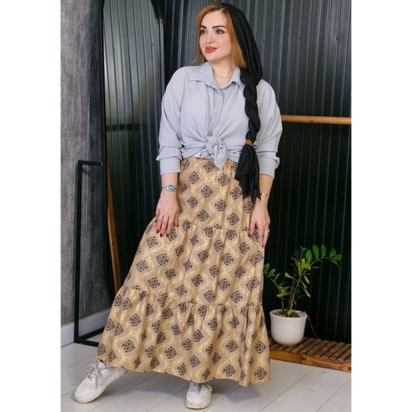 دامن لینن بته جقه - مانتو پاتریس رشت