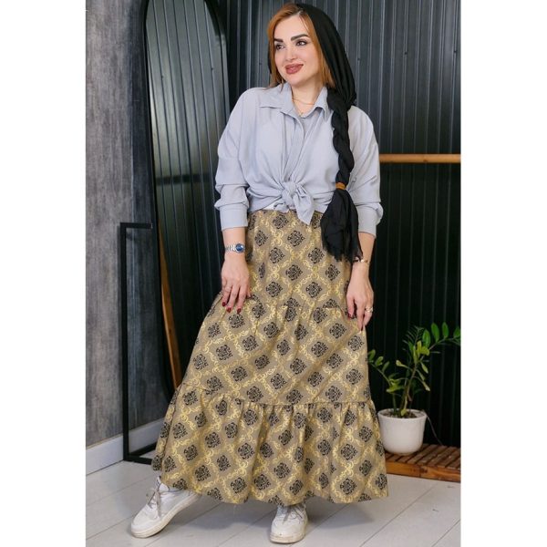 دامن لینن بته جقه