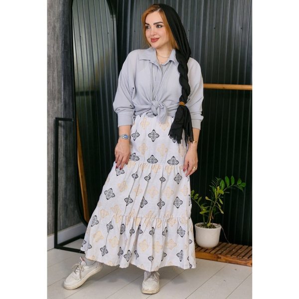 دامن لینن بته جقه