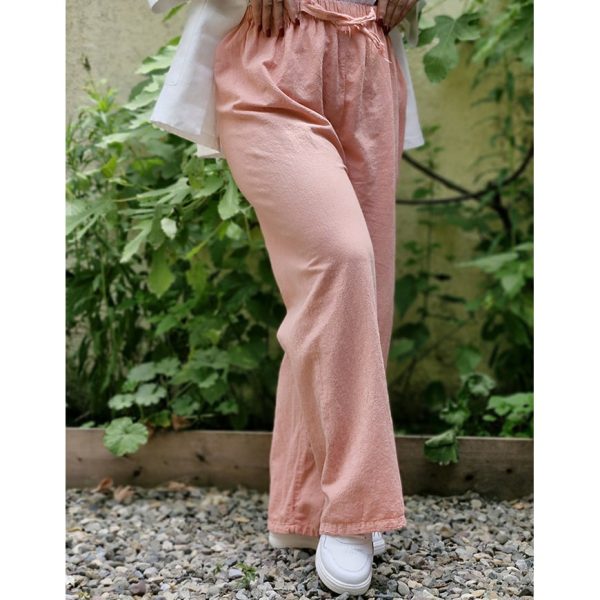 شلوار بگ الیاف رنگی