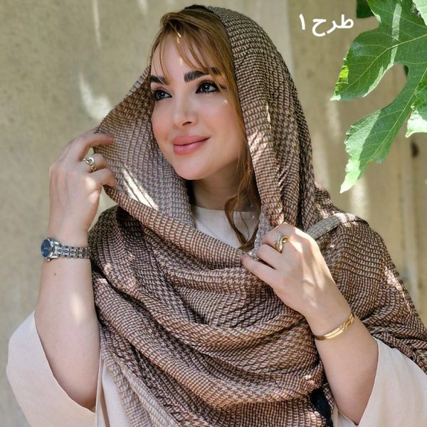 شال موکایی طرحدار -