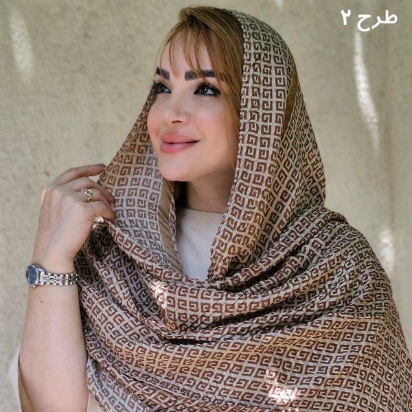 شال موکایی طرحدار -