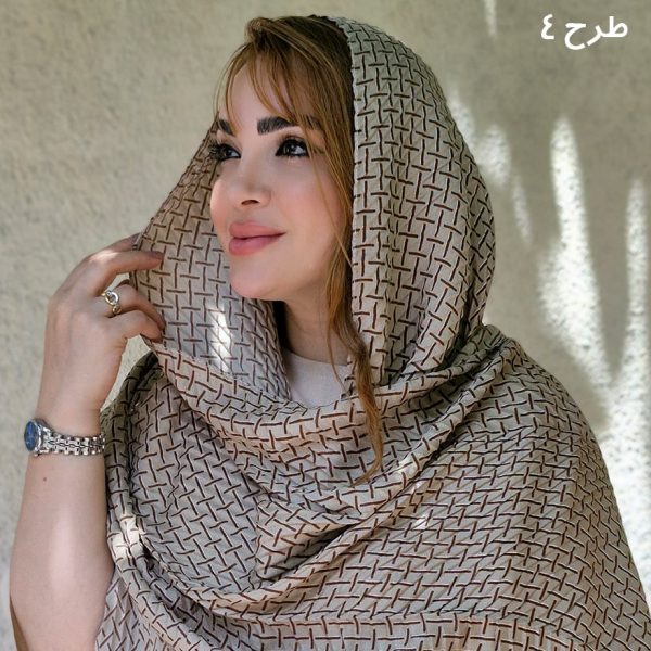 شال موکایی طرحدار -