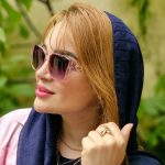 عینک آفتابی چنل دسته طلایی