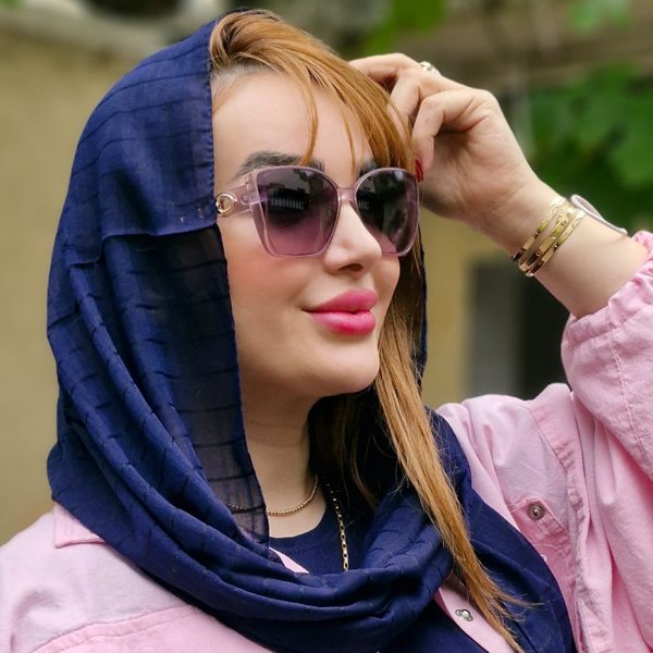 عینک آفتابی چنل دسته طلایی