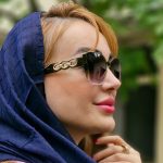 عینک آفتابی چنل دسته طلایی