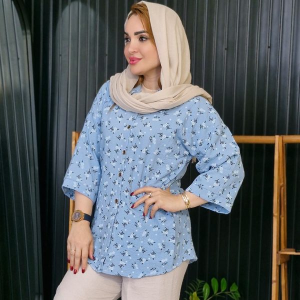 شومیز پفکی گلدار