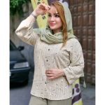شومیز گلدار جلو دکمه