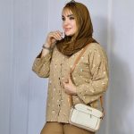 شومیز گلدار جلو دکمه