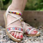 صندل ضربدری مرواریدی - مانتو پاتریس رشت