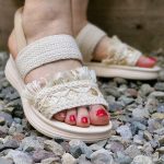 صندل ریش ریش پولکی - مانتو پاترس رشت