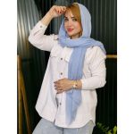 مانتو الیاف دو جیب رنگی