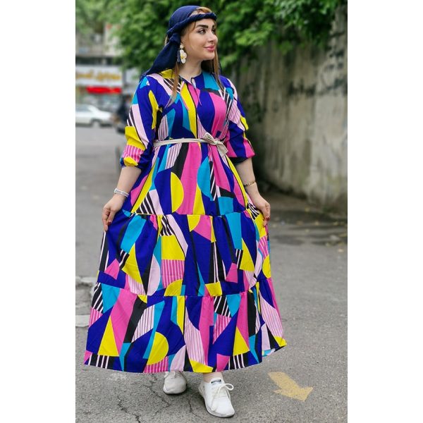 پیراهن الیزه طرحدار