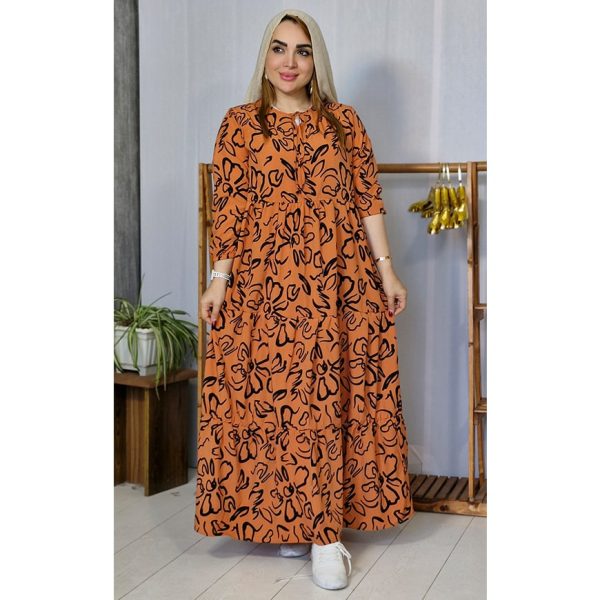 پیراهن الیزه طرحدار - مانتو پاتریس رشت