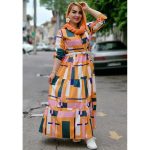 پیراهن الیزه طرحدار