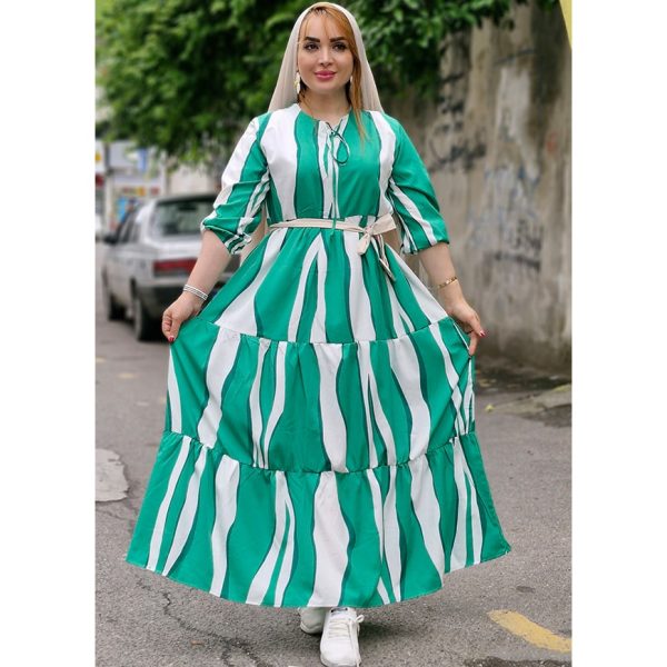 پیراهن الیزه طرحدار