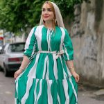 پیراهن الیزه طرحدار